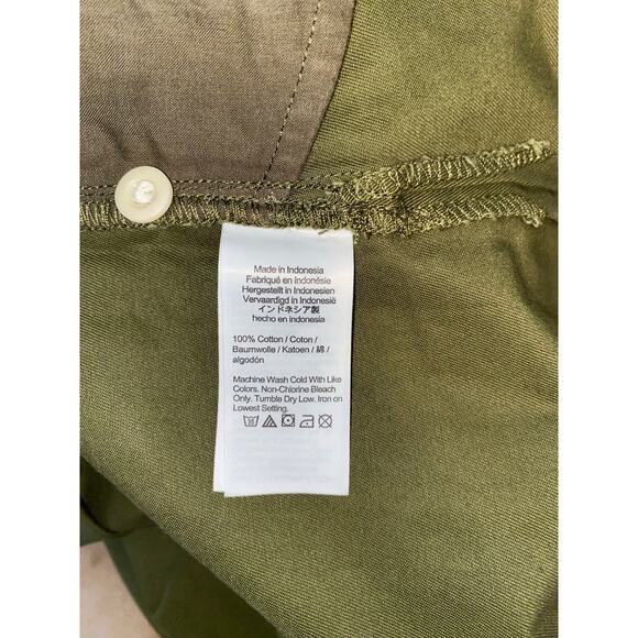 NWT Madewell size XL 100% Cotton Green Button Down Long Sleeve Mini Shirtdress - Picture 8 of 12